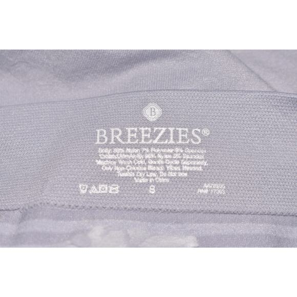 BREEZIES NEW $45 Floral Stripe Seamless High Cut Panties Set of 3 Wisteria Small - Picture 4 of 4